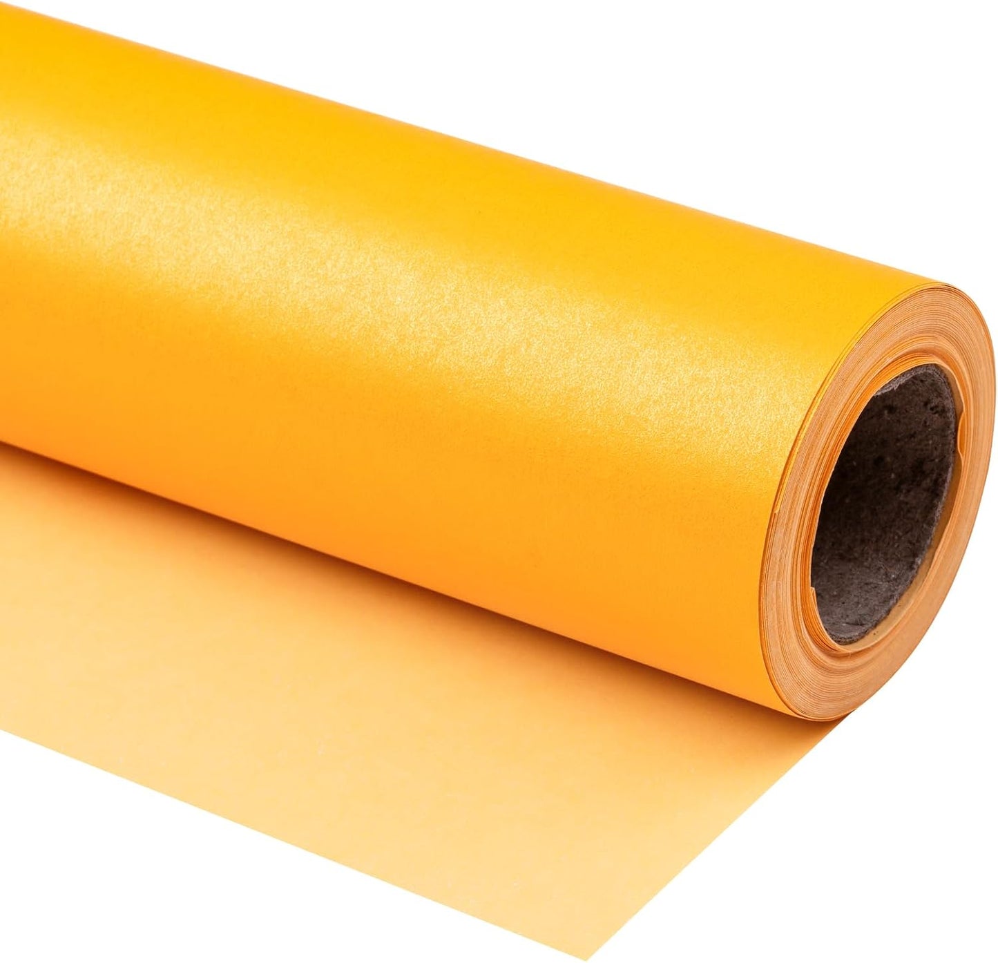 Yellow Matte Wrapping Paper - Solid Color Pearly - luster Paper Perfect for Wedding, Christmas, Baby Shower -17 Inches X 32.8 Feet
