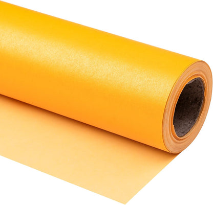 Yellow Matte Wrapping Paper - Solid Color Pearly - luster Paper Perfect for Wedding, Christmas, Baby Shower -17 Inches X 32.8 Feet