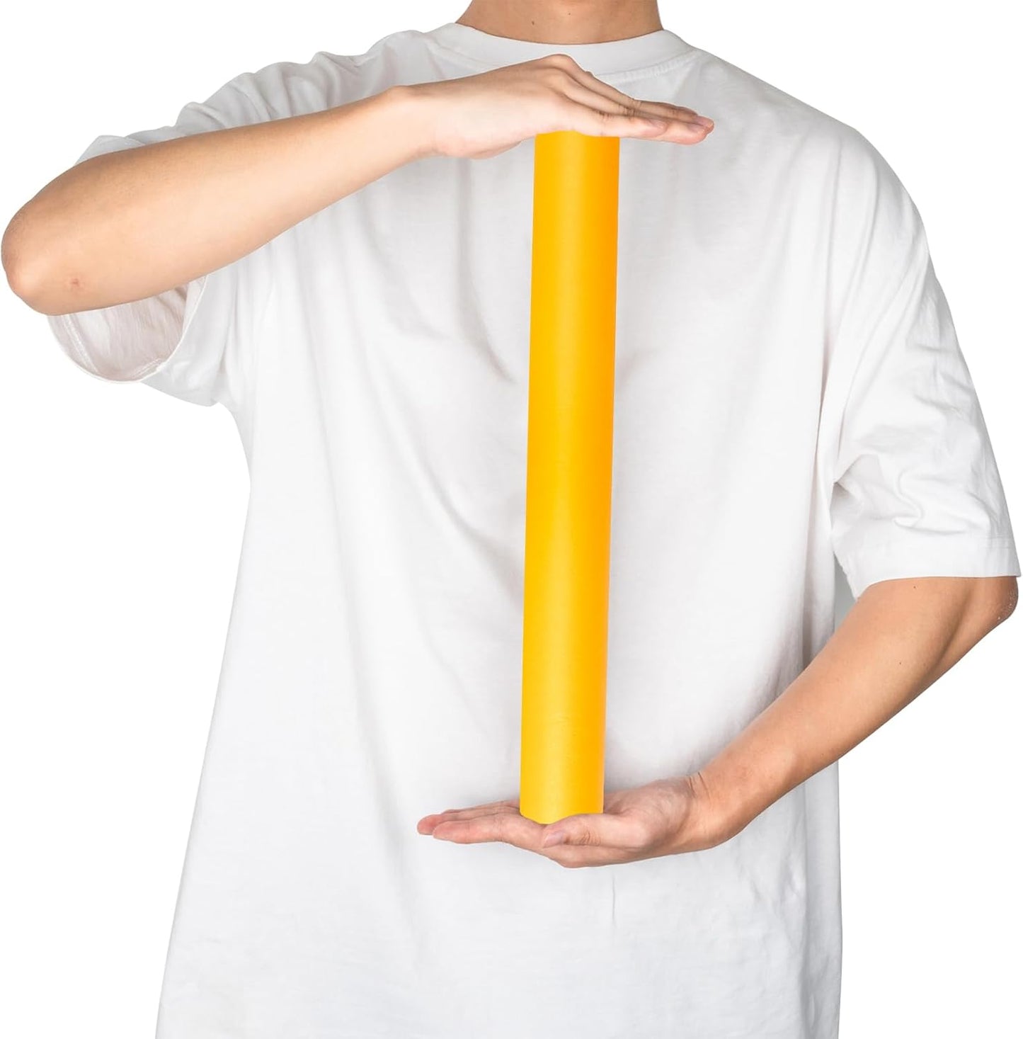 Yellow Matte Wrapping Paper - Solid Color Pearly - luster Paper Perfect for Wedding, Christmas, Baby Shower -17 Inches X 32.8 Feet