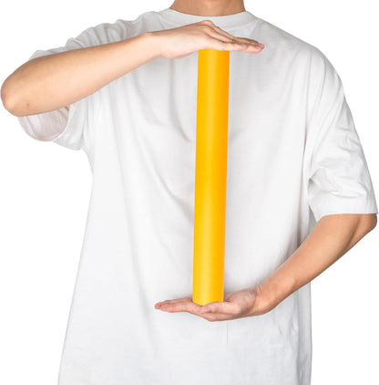 Yellow Matte Wrapping Paper - Solid Color Pearly - luster Paper Perfect for Wedding, Christmas, Baby Shower -17 Inches X 32.8 Feet