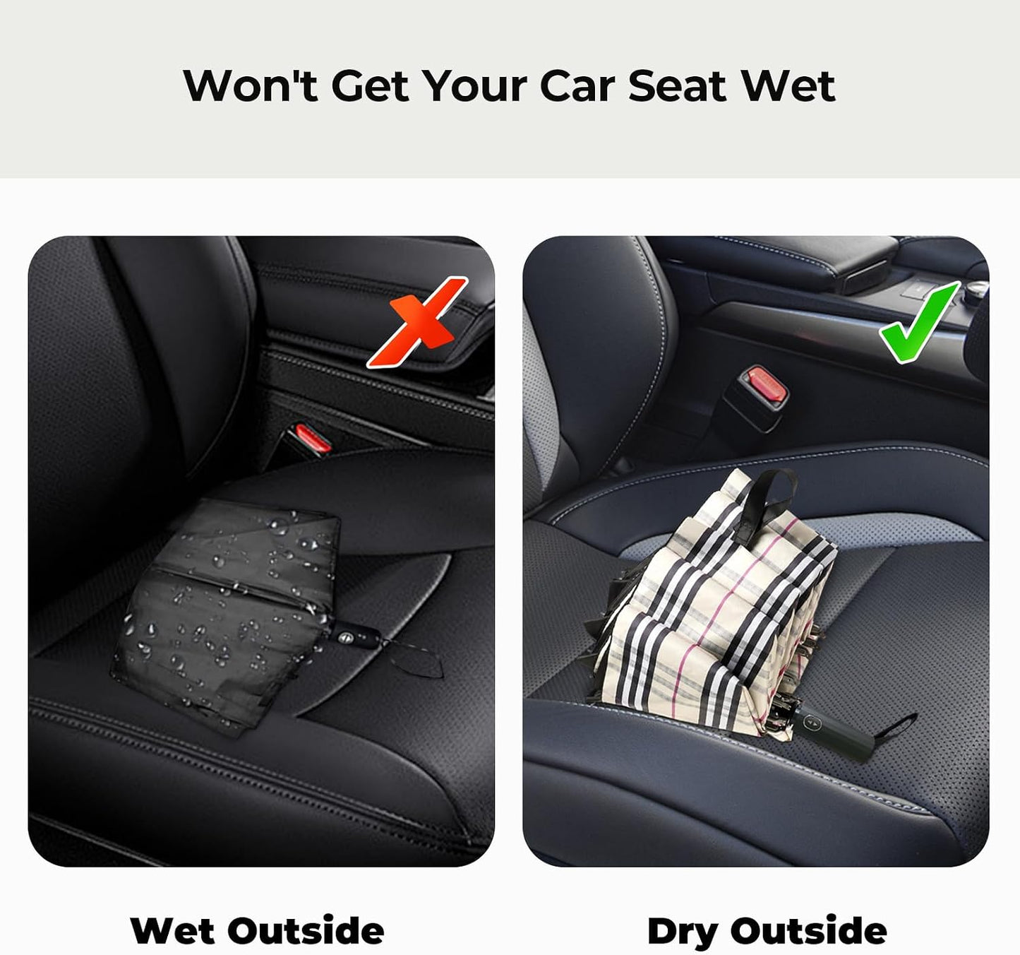 Compact Travel Umbrella, Windproof Automatic Umbrellas for Rain | Small, Portable, Folding, Lightweight, Waterproof, Backpacks, Purses, Cars, Commuting, Walk, School, Men, Women