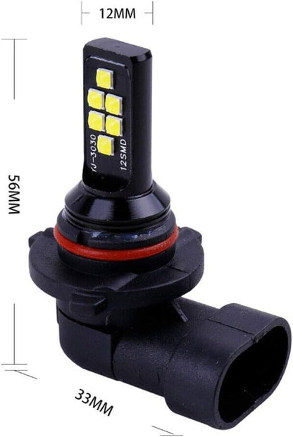 2x HB3 H10 9005 9145 LED Fog Light Bulb for Powersports Advanced 3030 SMD Bright Colorful Daytime Running DRL Lamp, Golden Yellow