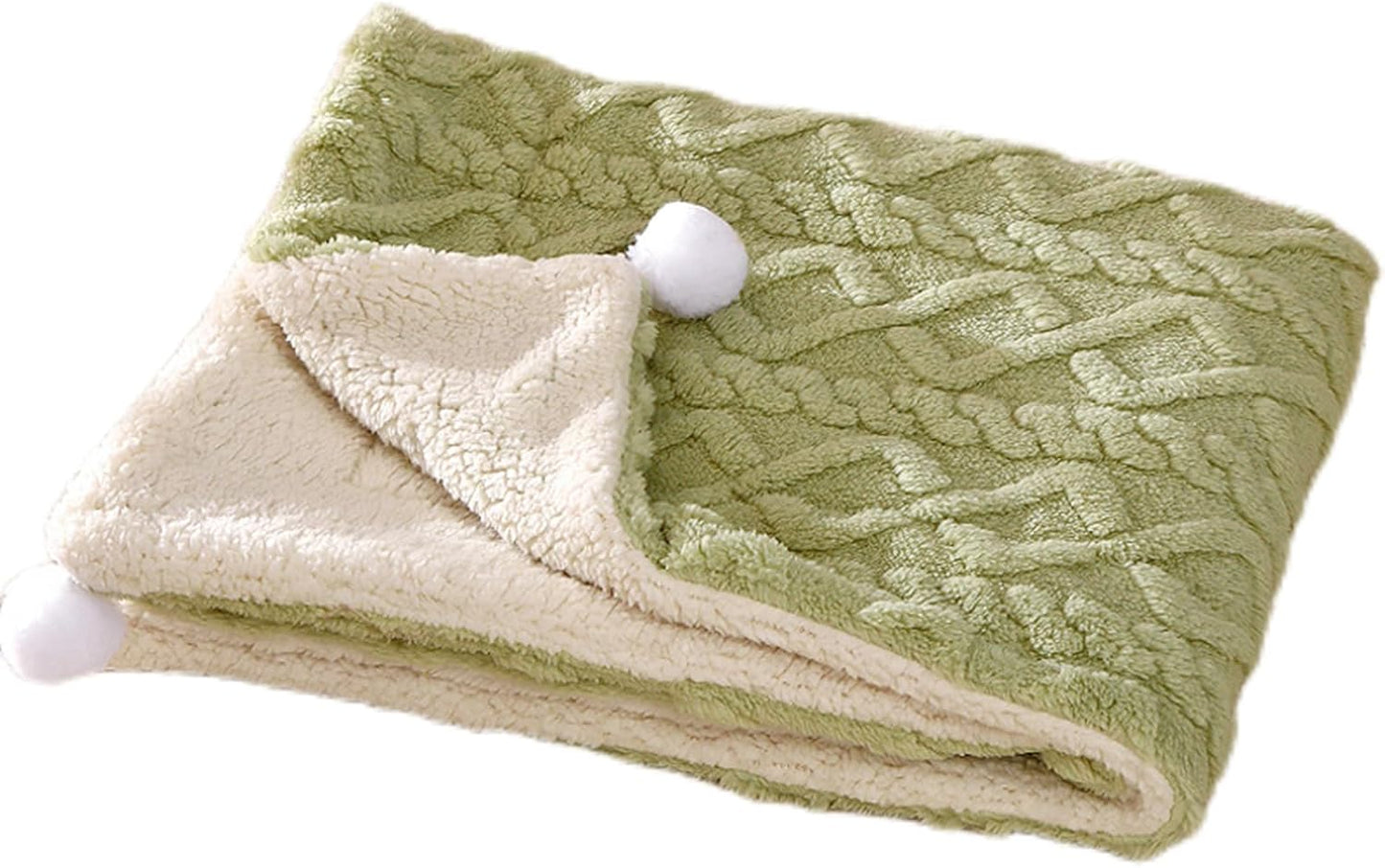 Premium Soft Dog Blanket Washable Puppy Essentials Dog Product Cat Kitten Calming Blankets Throw for Medium Small Dogs Pet Dog Gifts-Yellow-M
