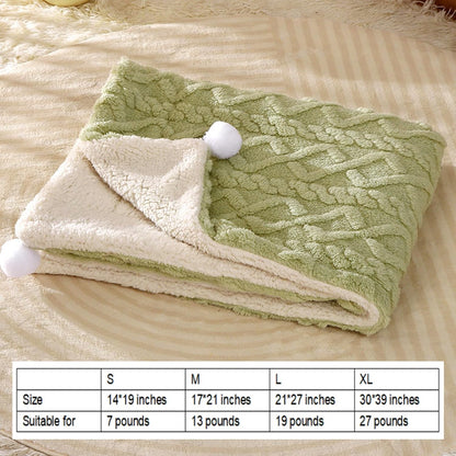 Premium Soft Dog Blanket Washable Puppy Essentials Dog Product Cat Kitten Calming Blankets Throw for Medium Small Dogs Pet Dog Gifts-Yellow-M