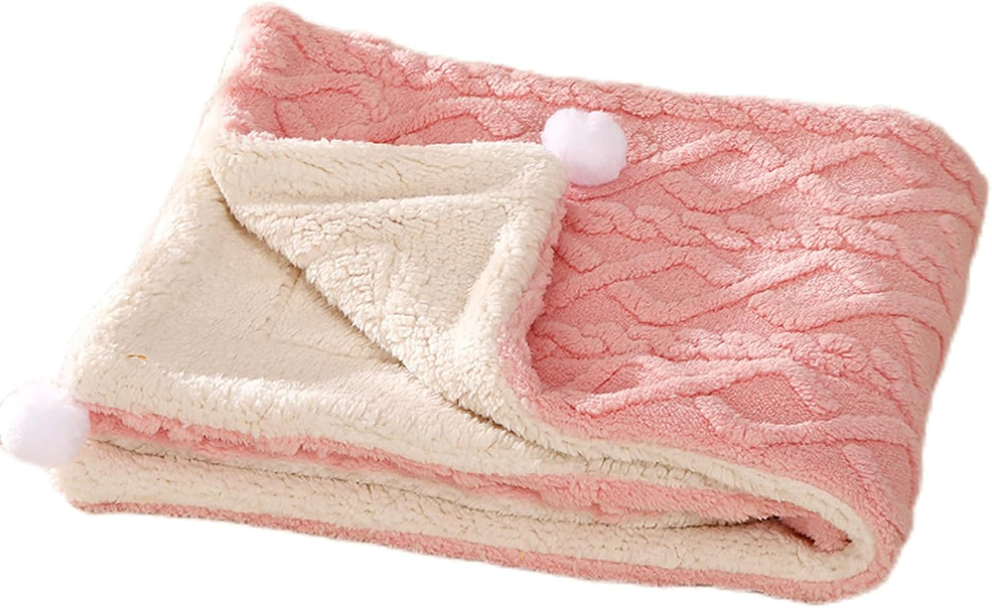 Premium Soft Dog Blanket Washable Puppy Essentials Dog Product Cat Kitten Calming Blankets Throw for Medium Small Dogs Pet Dog Gifts-Yellow-M