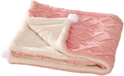 Premium Soft Dog Blanket Washable Puppy Essentials Dog Product Cat Kitten Calming Blankets Throw for Medium Small Dogs Pet Dog Gifts-Yellow-M