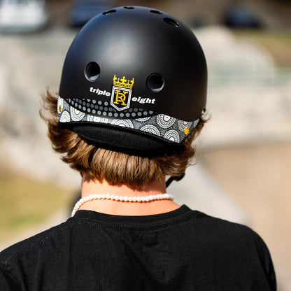 Triple Eight Deep Cover Helmet - Ideal for Skateboarding, Bicycling, BMX, and Roller Skating