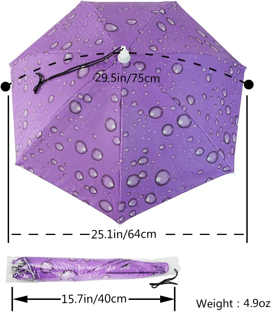 Umbrella Hat Adult and Kids Folding Cap for Beach Fishing Golf Party Headwear