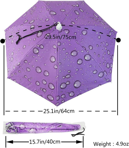 Umbrella Hat Adult and Kids Folding Cap for Beach Fishing Golf Party Headwear