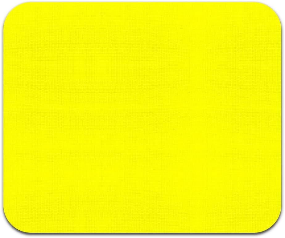 Non-Slip Rectangle Mousepad, Solid Bright Yellow Mouse Pad for Home, Office and Gaming Desk