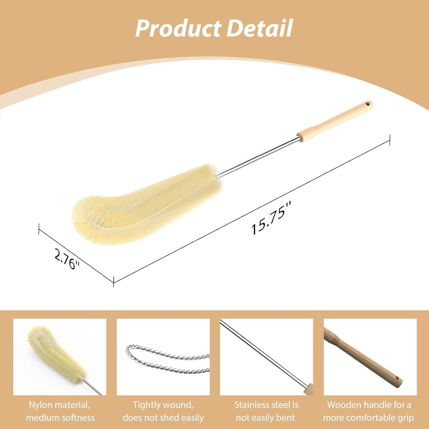 Pet Water Dispenser Bottle Brush