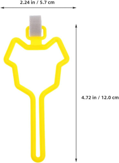 Dog Poop Bag Holder with Hands-free Clip, Leash Waste Bag Carrier 2pcs, Yellow, Pet Pooper Scooper Accessory for Walking and Running