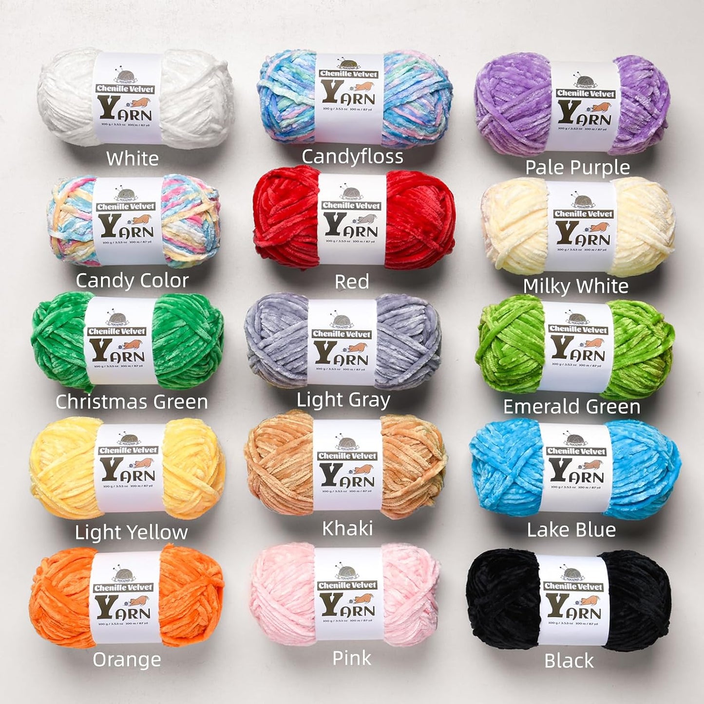 Chenille Crochet Golden Yellow Yarn 1 Pack | Fluffy Velvet Yarn Blanket Knitting Yarn for Crocheting Soft Baby Yarn
