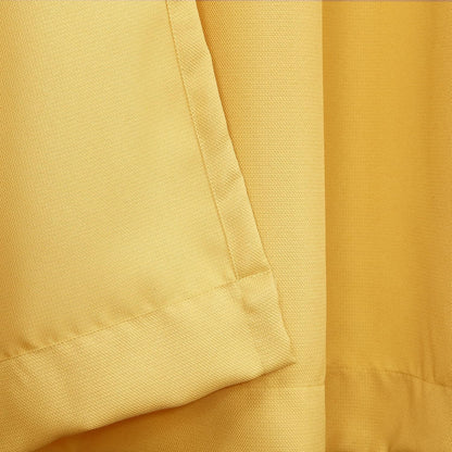 Montego Casual Textured Semi-Sheer Grommet Kitchen Curtain Tier Pair, 56" x 24", Yellow