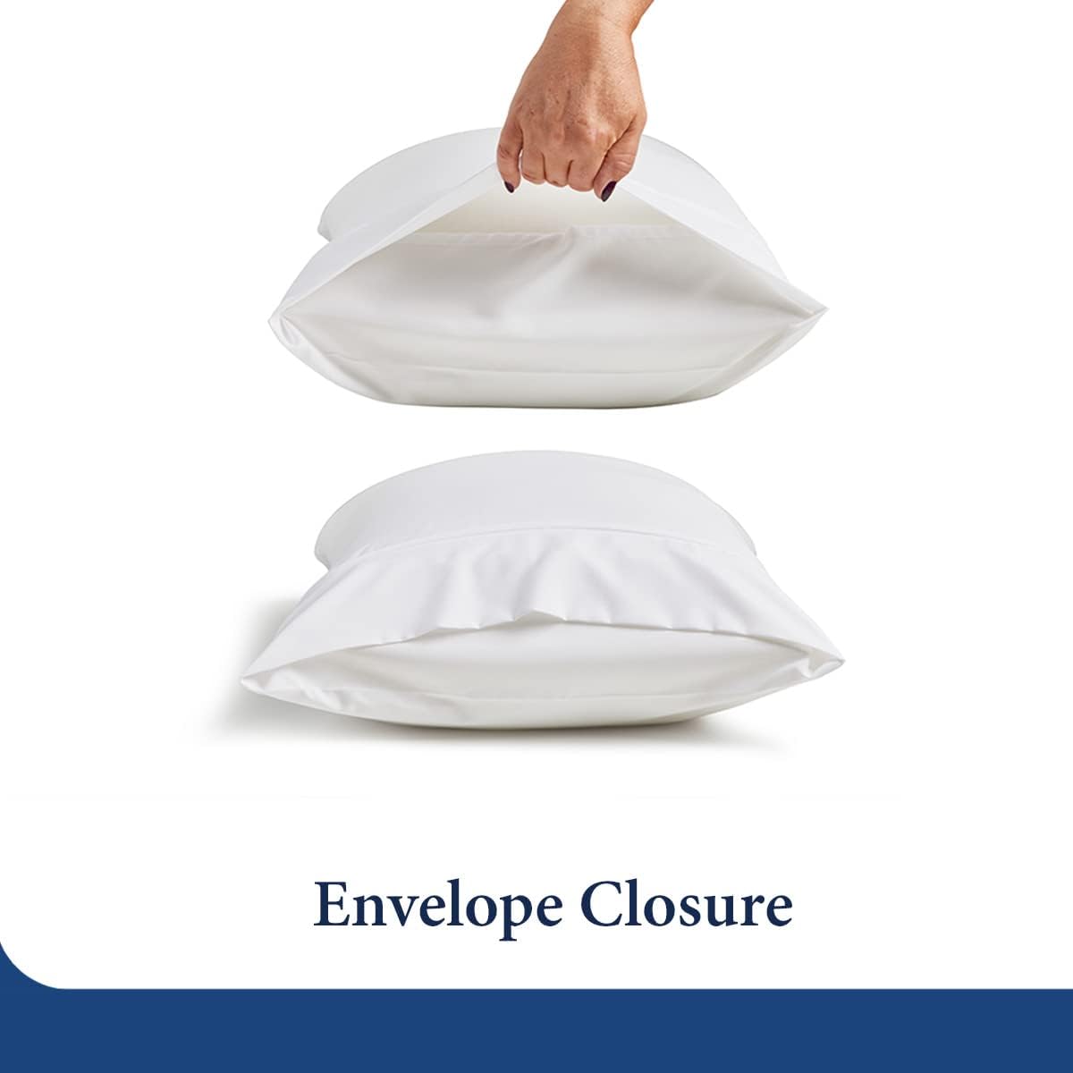 Everyday 1500 Series Pillowcases | Luxury Hotel Quality - Silky Soft & Smooth - Gentle & Skin Friendly - Set of 2 (Standard, Pastel Yellow)