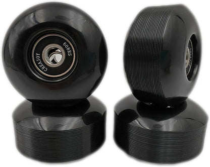 Skateboard Wheels 52mm 95A Set of 4 with Bearings