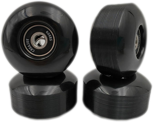 Skateboard Wheels 52mm 95A Set of 4 with Bearings