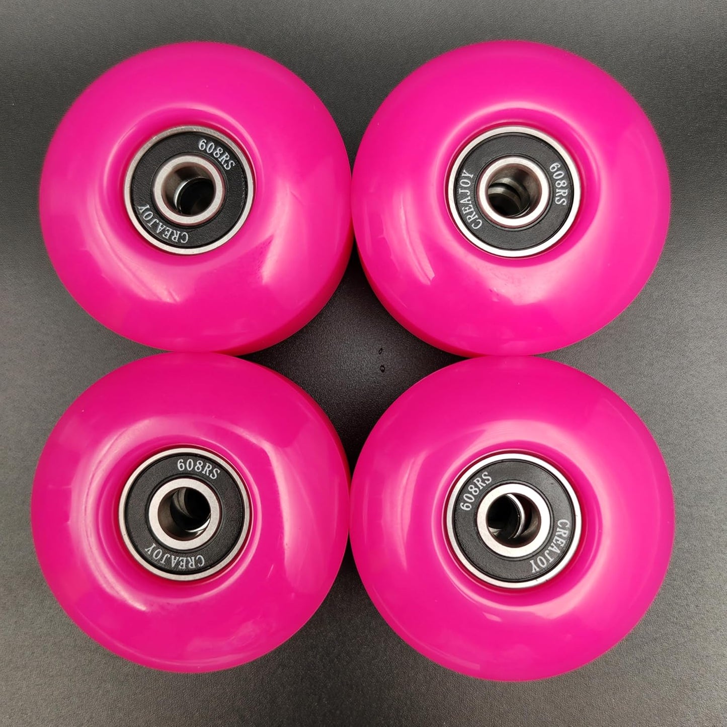 Skateboard Wheels 52mm 95A Set of 4 with Bearings