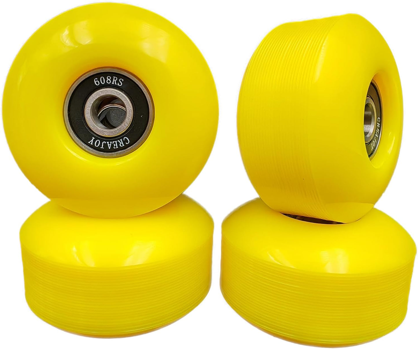 Skateboard Wheels 52mm 95A Set of 4 with Bearings
