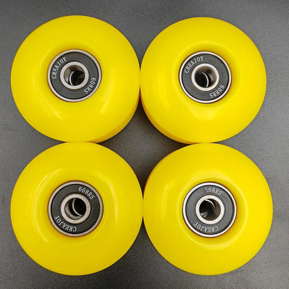 Skateboard Wheels 52mm 95A Set of 4 with Bearings