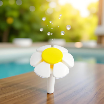 1Pc White Yellow Pet Water Fountain Nozzle Replacement Yellow Flower for Head for Cat Fountain Automatic Drinking Water Dispenser pet Water Fountain Attachment for Cats Watering Supplies，Multiple Pets
