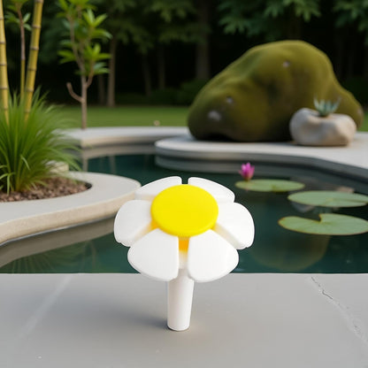 1Pc White Yellow Pet Water Fountain Nozzle Replacement Yellow Flower for Head for Cat Fountain Automatic Drinking Water Dispenser pet Water Fountain Attachment for Cats Watering Supplies，Multiple Pets