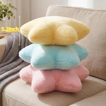 2PCS Star Pillow Set,15.35“ Cute Yellow Decorative Throw Pillows for Bed | Star Shaped Throw Pillows, Soft Faux Plush,PP Cotton Filling, Aesthetic Pillow Cushion for Room Bedroom Sofa Couch Decor