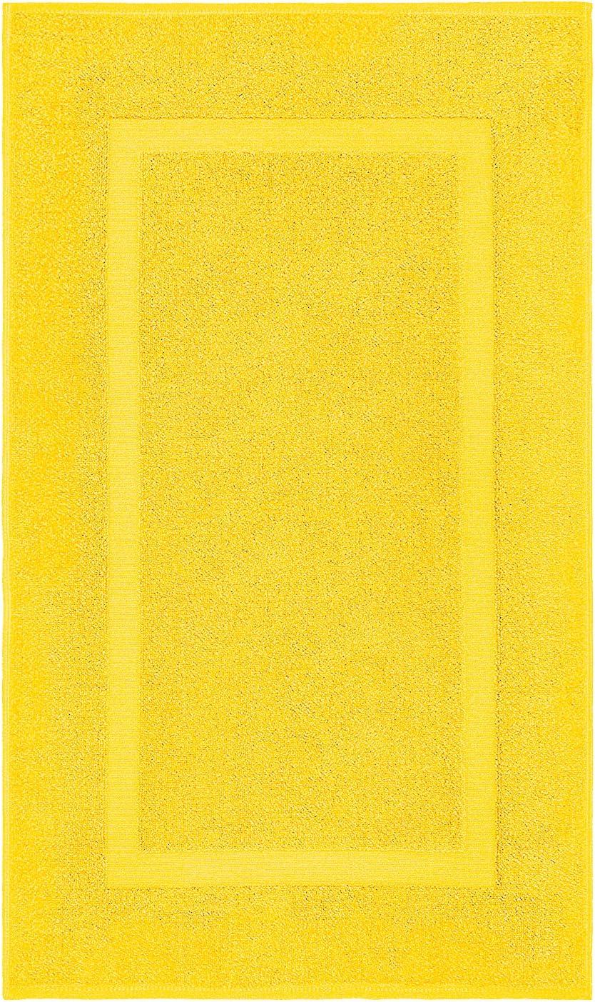 100% Cotton Bath Mats for Bathroom Floor Set of 2 Pack, 20x34 Soft Absorbent Washable Quick Dry Tub Bathmat, Yellow