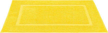 100% Cotton Bath Mats for Bathroom Floor Set of 2 Pack, 20x34 Soft Absorbent Washable Quick Dry Tub Bathmat, Yellow