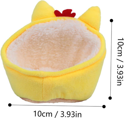 Pet Bed House Cozy Little Yellow Chicken Nest Hamster Bed Small Animal Bedding