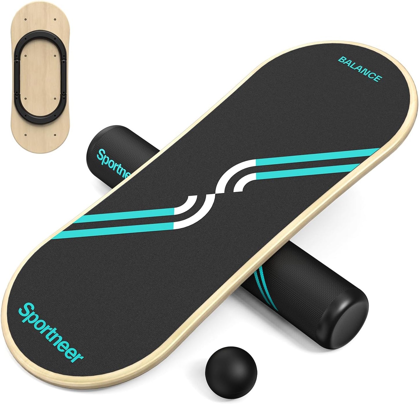 Balance Board, 7-Mode Balance Trainer with Roller & Ball | 7-in-1, Ideal for Home Workouts, Balance Training, Core Exercises and Physical Therapy