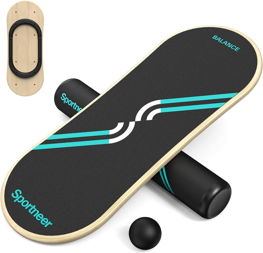 Balance Board, 7-Mode Balance Trainer with Roller & Ball | 7-in-1, Ideal for Home Workouts, Balance Training, Core Exercises and Physical Therapy