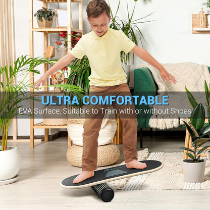 Balance Board, 7-Mode Balance Trainer with Roller & Ball | 7-in-1, Ideal for Home Workouts, Balance Training, Core Exercises and Physical Therapy