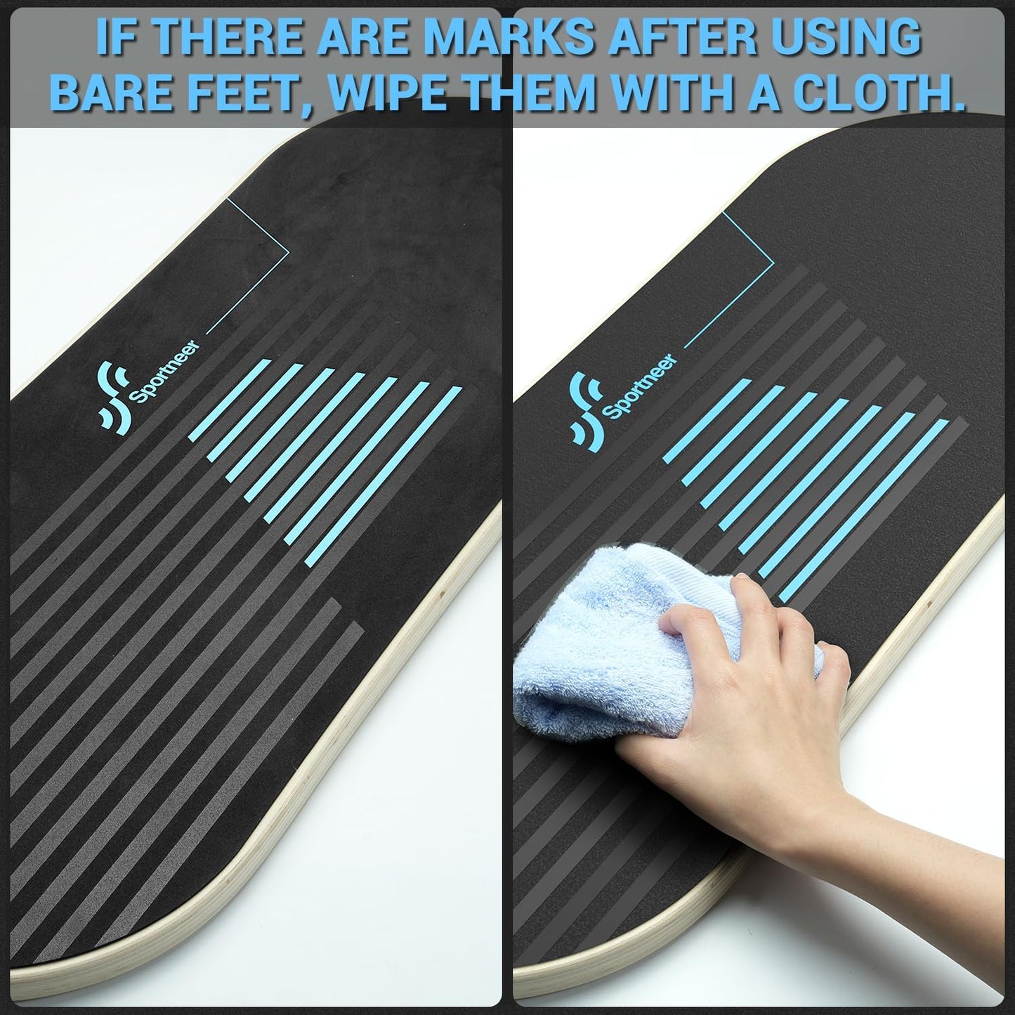 Balance Board, 7-Mode Balance Trainer with Roller & Ball | 7-in-1, Ideal for Home Workouts, Balance Training, Core Exercises and Physical Therapy