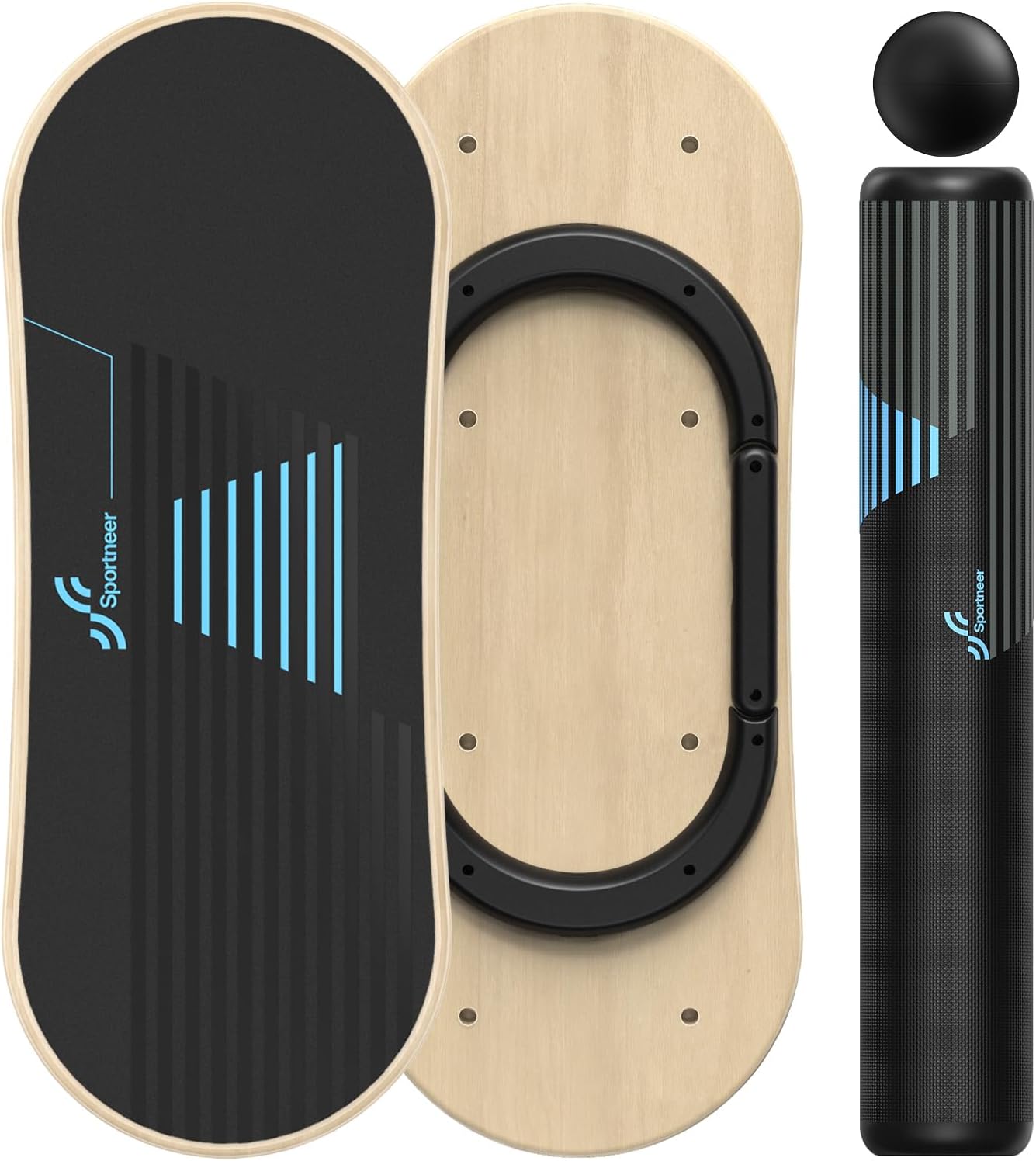 Balance Board, 7-Mode Balance Trainer with Roller & Ball | 7-in-1, Ideal for Home Workouts, Balance Training, Core Exercises and Physical Therapy
