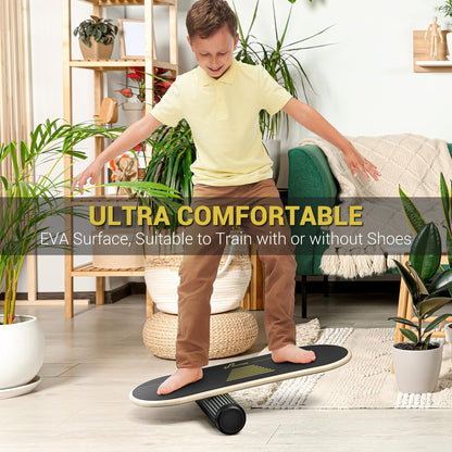 Balance Board, 7-Mode Balance Trainer with Roller & Ball | 7-in-1, Ideal for Home Workouts, Balance Training, Core Exercises and Physical Therapy