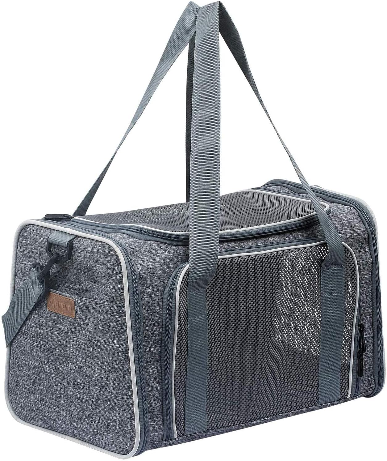 Cat Carrier - Portable Foldable Dog Pet Carrier, Soft-Sided Pet Bag up to 15 Lbs, Airline Approved Travel Puppy Carrier