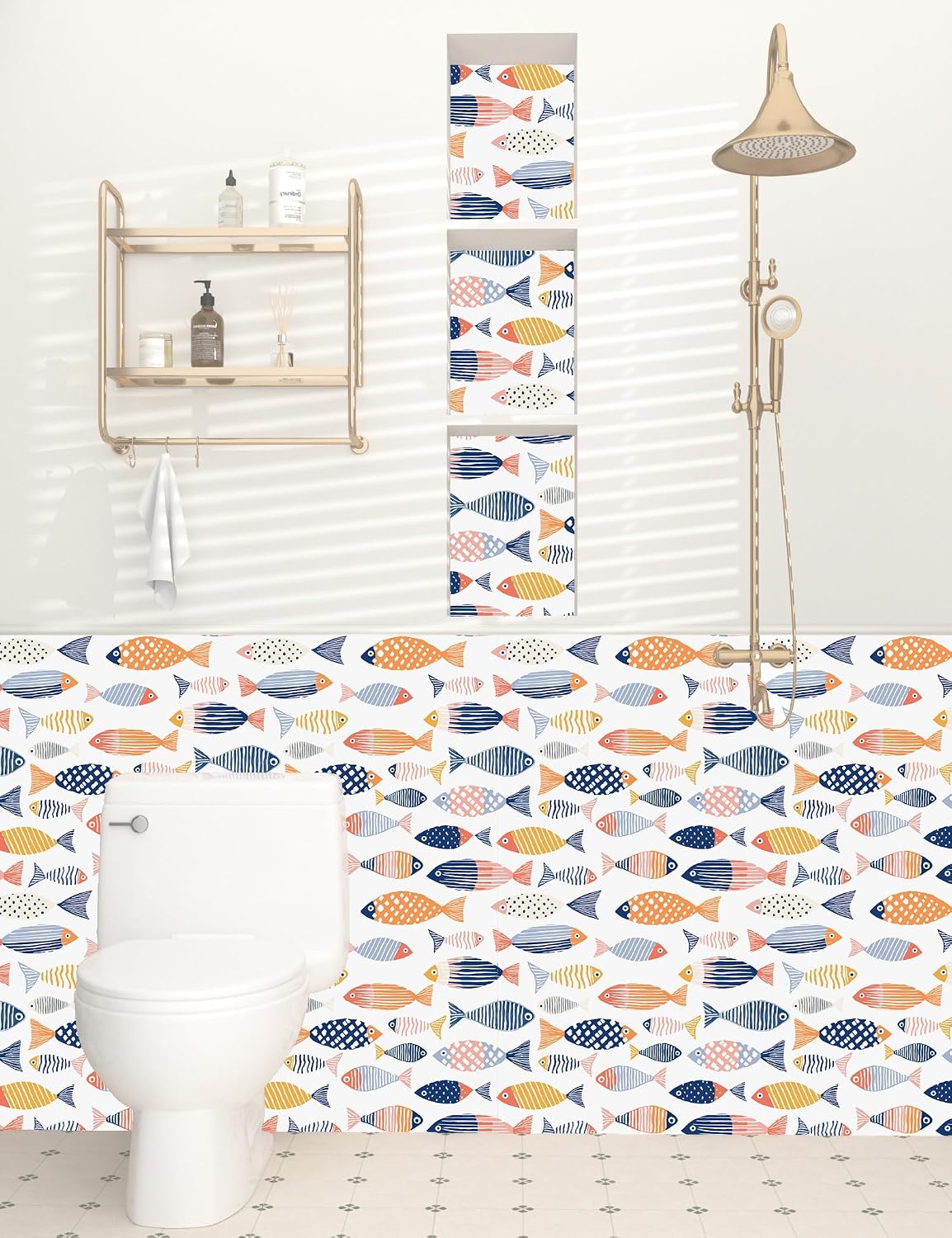 Birds on Lemons Tree Peel and Stick Wallpaper 17.4" x 118" | Renter Friendly, Removable & Waterproof, Vinyl Easy Install for Bedrooms, Bathrooms, Kitchens, Cabinets and Home Decor