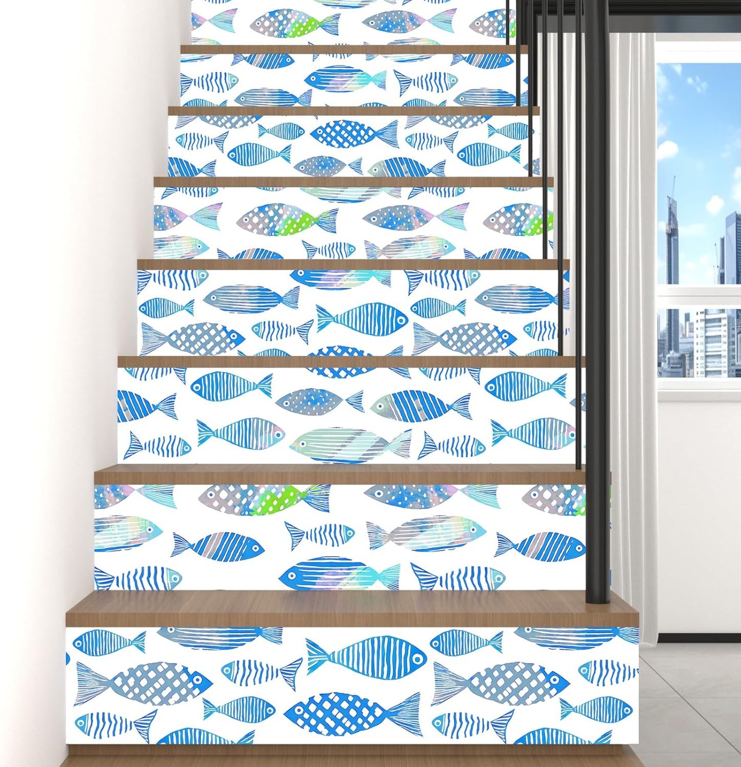 Birds on Lemons Tree Peel and Stick Wallpaper 17.4" x 118" | Renter Friendly, Removable & Waterproof, Vinyl Easy Install for Bedrooms, Bathrooms, Kitchens, Cabinets and Home Decor