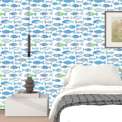 Birds on Lemons Tree Peel and Stick Wallpaper 17.4" x 118" | Renter Friendly, Removable & Waterproof, Vinyl Easy Install for Bedrooms, Bathrooms, Kitchens, Cabinets and Home Decor