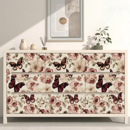 Birds on Lemons Tree Peel and Stick Wallpaper 17.4" x 118" | Renter Friendly, Removable & Waterproof, Vinyl Easy Install for Bedrooms, Bathrooms, Kitchens, Cabinets and Home Decor