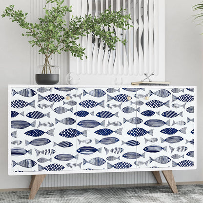 Birds on Lemons Tree Peel and Stick Wallpaper 17.4" x 118" | Renter Friendly, Removable & Waterproof, Vinyl Easy Install for Bedrooms, Bathrooms, Kitchens, Cabinets and Home Decor