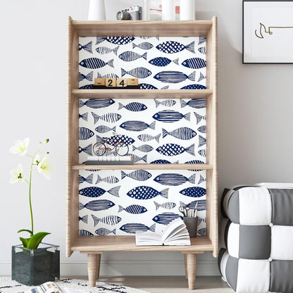 Birds on Lemons Tree Peel and Stick Wallpaper 17.4" x 118" | Renter Friendly, Removable & Waterproof, Vinyl Easy Install for Bedrooms, Bathrooms, Kitchens, Cabinets and Home Decor