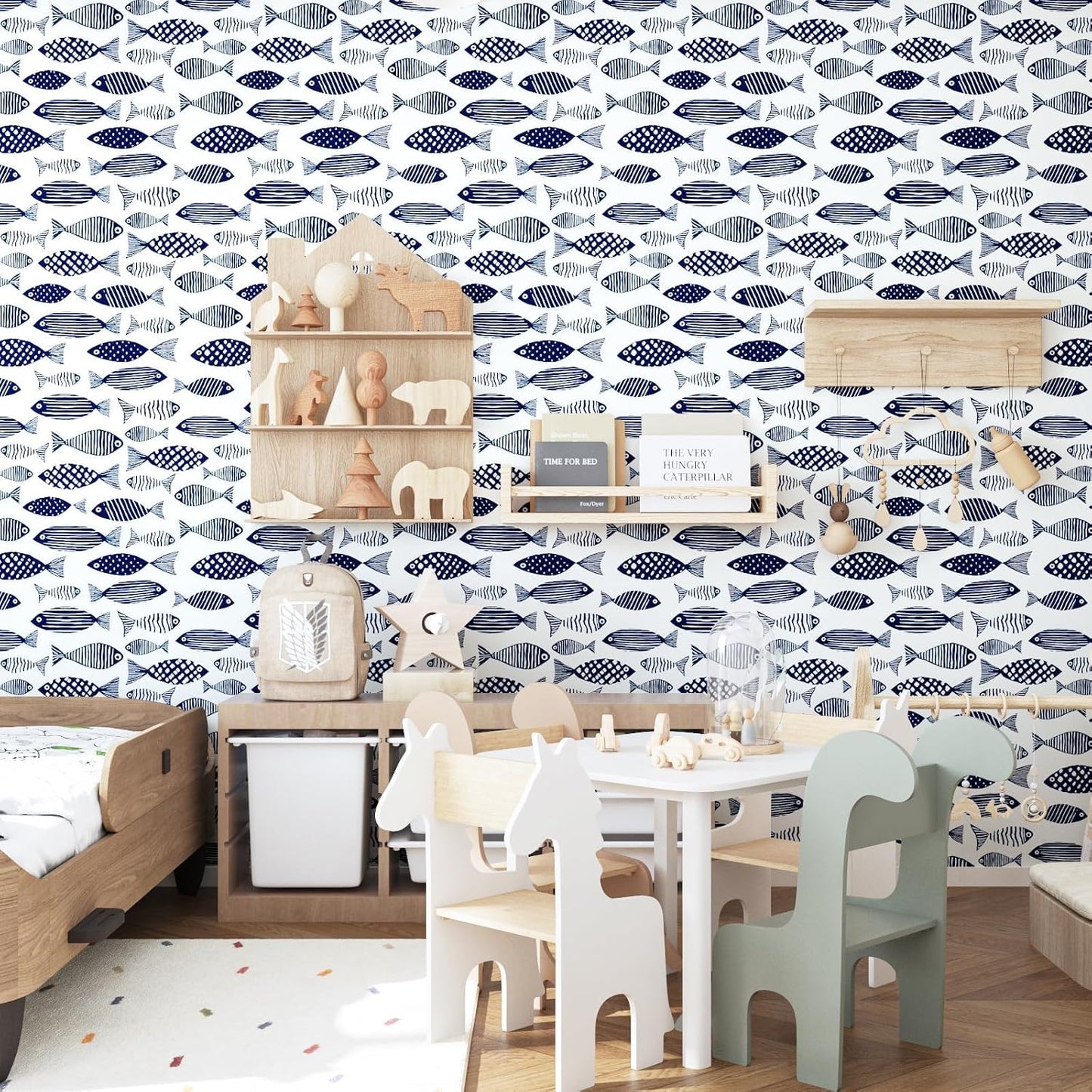 Birds on Lemons Tree Peel and Stick Wallpaper 17.4" x 118" | Renter Friendly, Removable & Waterproof, Vinyl Easy Install for Bedrooms, Bathrooms, Kitchens, Cabinets and Home Decor
