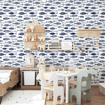 Birds on Lemons Tree Peel and Stick Wallpaper 17.4" x 118" | Renter Friendly, Removable & Waterproof, Vinyl Easy Install for Bedrooms, Bathrooms, Kitchens, Cabinets and Home Decor