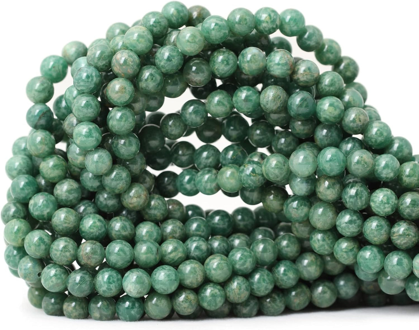 60PCS 6mm Natural Yellow Lemon Jade Gemstone Round Loose Beads for Jewelry Making DIY Findings 1 Strand 15"