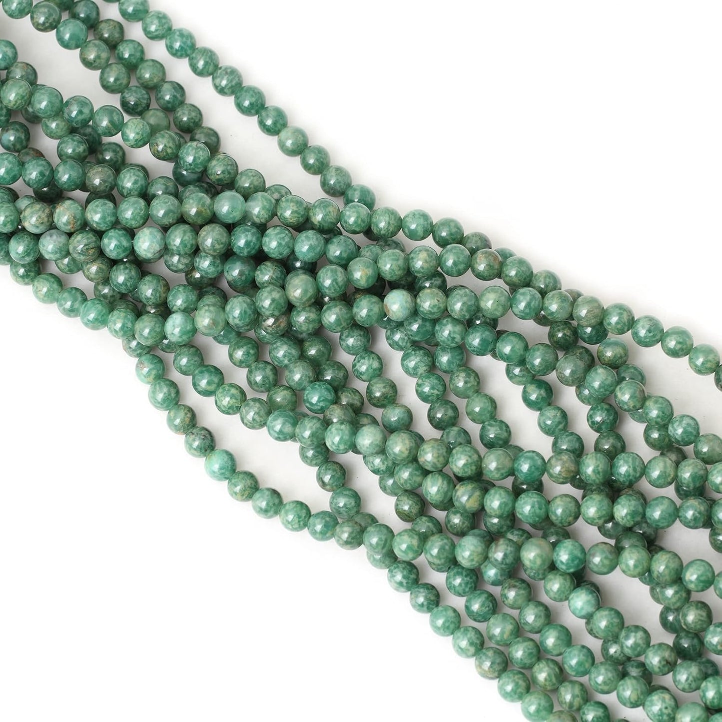 60PCS 6mm Natural Yellow Lemon Jade Gemstone Round Loose Beads for Jewelry Making DIY Findings 1 Strand 15"