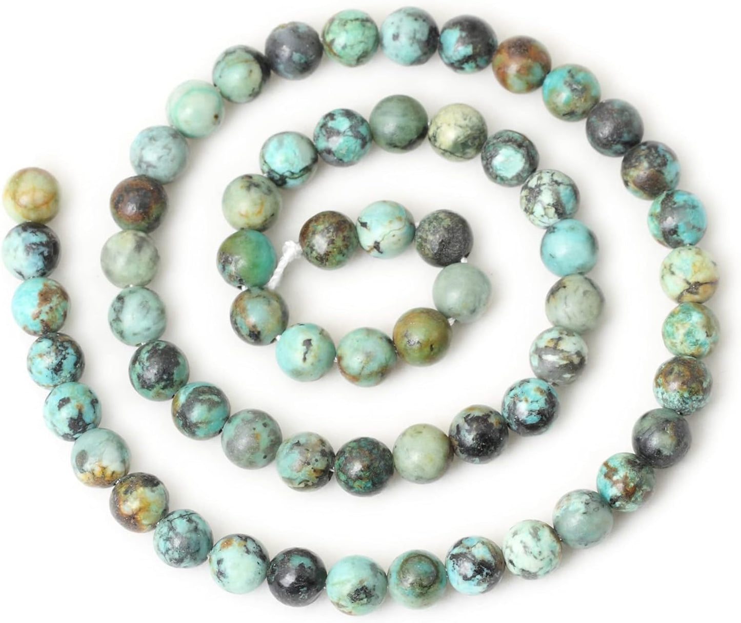 60PCS 6mm Natural Yellow Lemon Jade Gemstone Round Loose Beads for Jewelry Making DIY Findings 1 Strand 15"