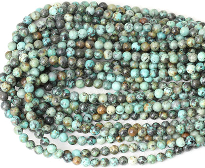 60PCS 6mm Natural Yellow Lemon Jade Gemstone Round Loose Beads for Jewelry Making DIY Findings 1 Strand 15"