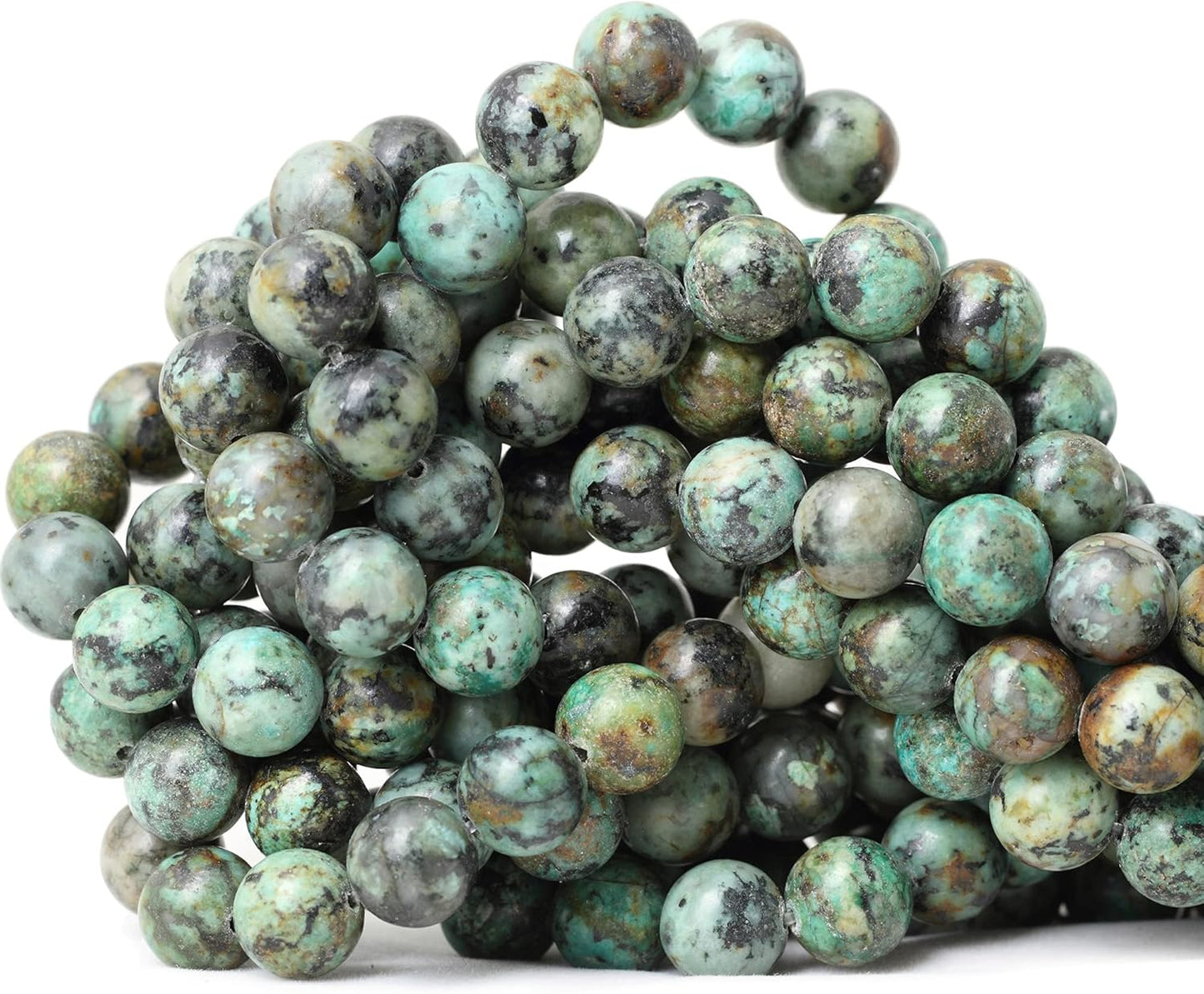 60PCS 6mm Natural Yellow Lemon Jade Gemstone Round Loose Beads for Jewelry Making DIY Findings 1 Strand 15"
